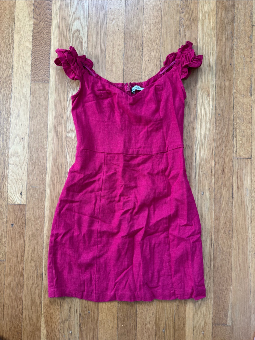 Abercrombie & Fitch Hot Pink Sundress with Tie Shoulder